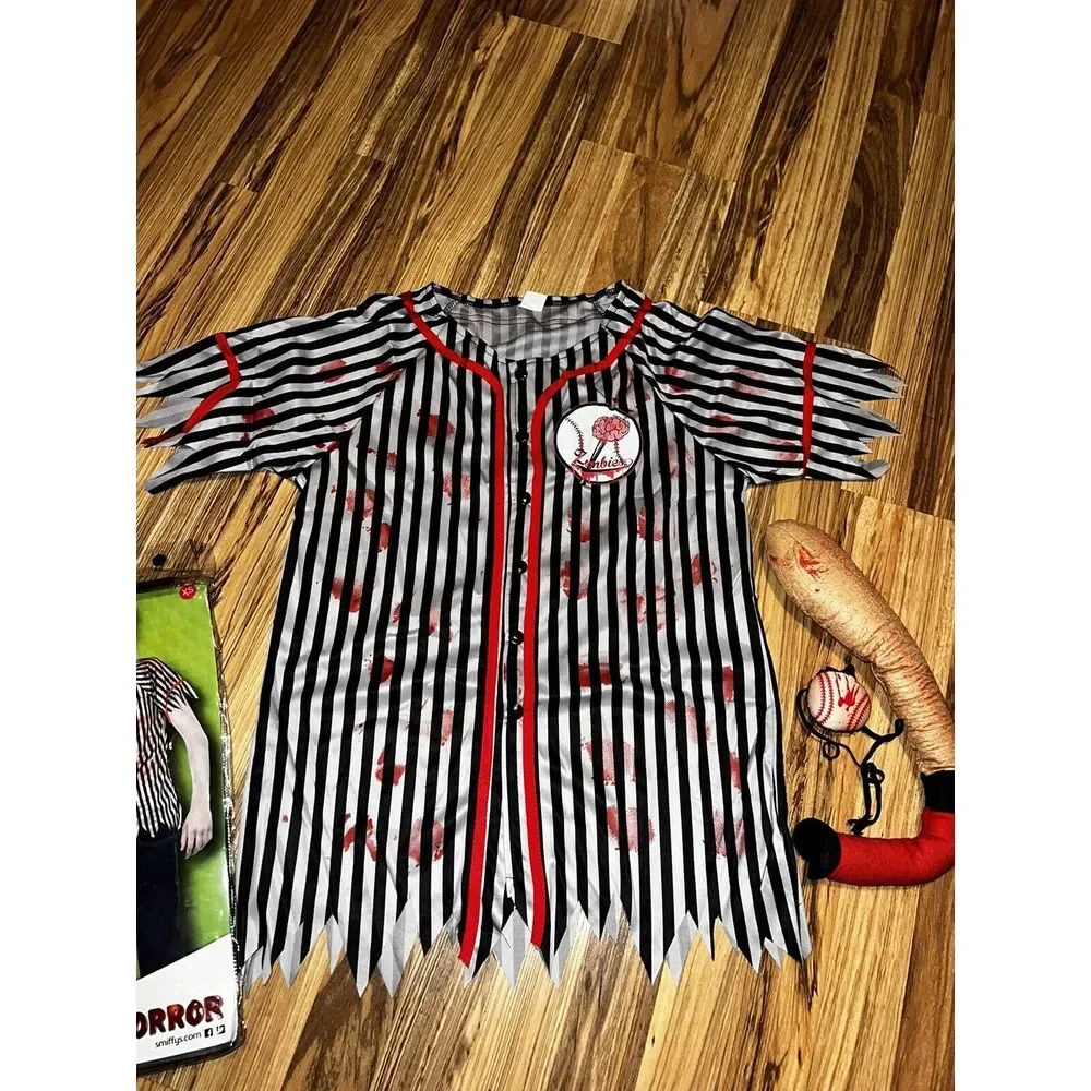Zombie Baseball Player‎ NEW XS Costume Men's Halloween Smiffys